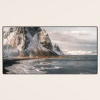 Stokksnes Icelandic Mountain Beach Sunset - Landscape Photography Desk Mat Gallery Image 3