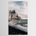 Stokksnes Icelandic Mountain Beach Sunset - Landscape Photography Tablecloth Gallery Image 2