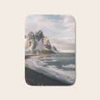 Stokksnes Icelandic Mountain Beach Sunset - Landscape Photography Bath Mat Gallery Image 1