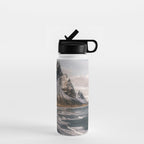 Stokksnes Icelandic Mountain Beach Sunset - Landscape Photography Water Bottle Gallery Image 1