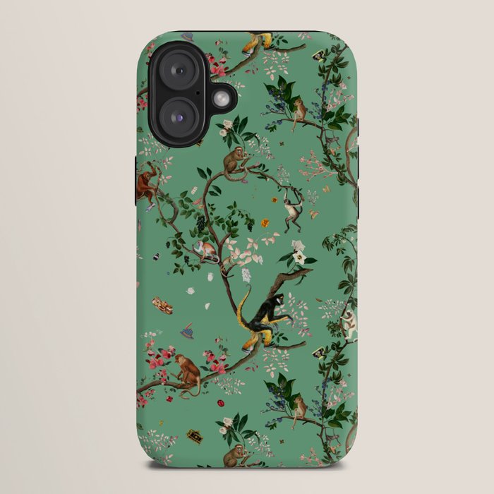 Monkey World Green iPhone Case Gallery Image 10