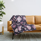 Twinkle twinkle little bugs - dark Throw Blanket Gallery Image 1