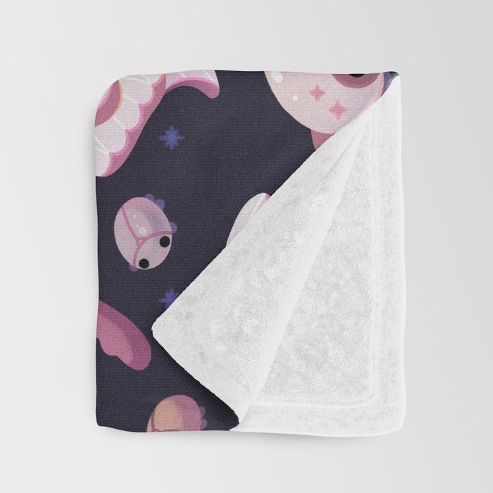 Twinkle twinkle little bugs - dark Throw Blanket Gallery Image 3