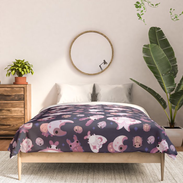 Twinkle twinkle little bugs - dark Comforter Gallery Image 3