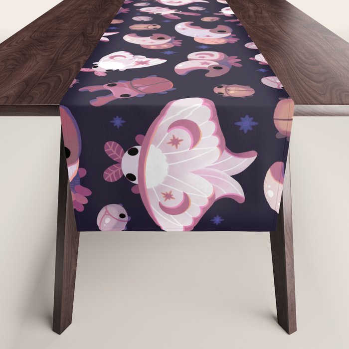 Twinkle twinkle little bugs - dark Table Runner Gallery Image 1