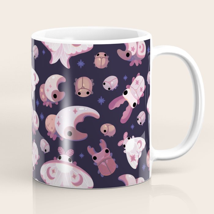 Twinkle twinkle little bugs - dark Coffee Mug Gallery Image 1