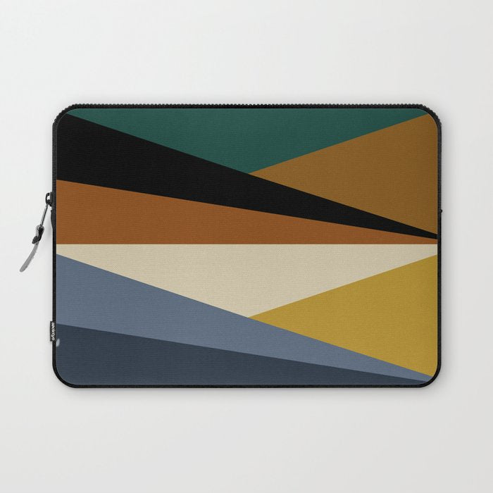 Geometric Triangles V Bold Vintage Laptop Sleeve Gallery Image 1