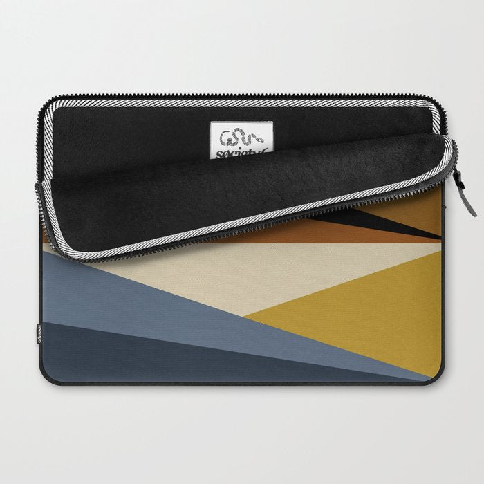 Geometric Triangles V Bold Vintage Laptop Sleeve Gallery Image 2