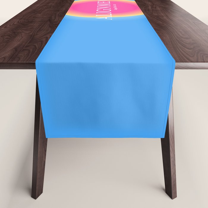 Gradient Angel Numbers: Angel Number 222 - Alignment  Table Runner Gallery Image 1