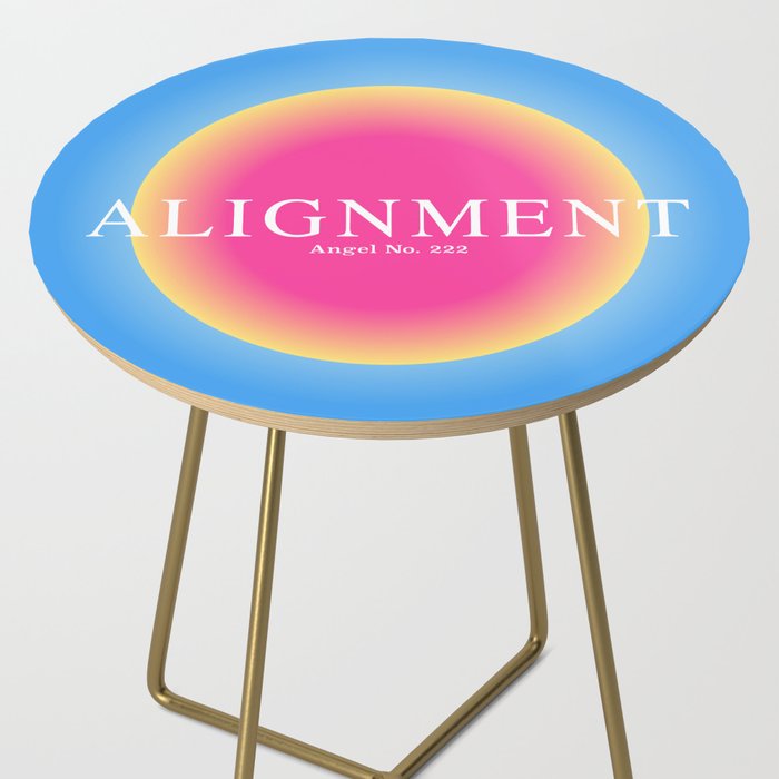 Gradient Angel Numbers: Angel Number 222 - Alignment  Side Table Gallery Image 2