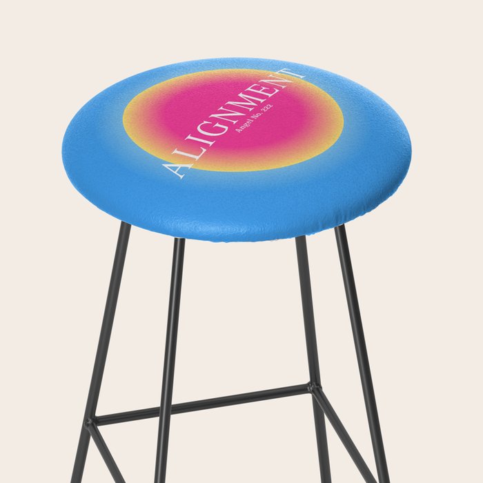 Gradient Angel Numbers: Angel Number 222 - Alignment  Stool Gallery Image 2