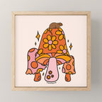 Mouse on a Mushroom Mini Art Print Gallery Image 1