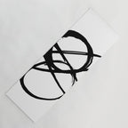 Astral Orbit White Background Yoga Mat Gallery Image 1