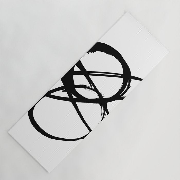 Astral Orbit White Background Yoga Mat Gallery Image 1