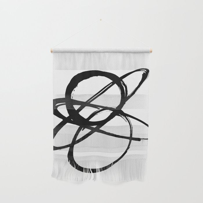 Astral Orbit White Background Wall Hanging Gallery Image 1