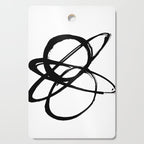 Astral Orbit White Background Cutting Board Gallery Image 1