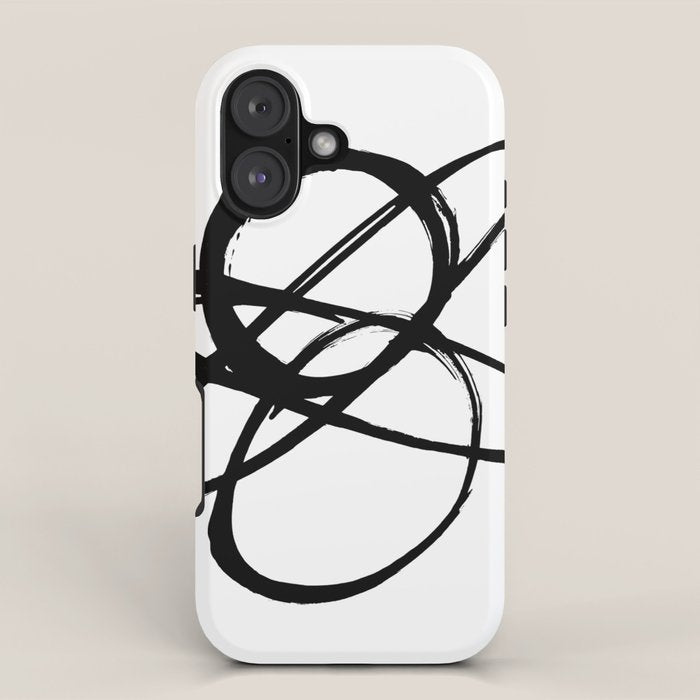 Astral Orbit White Background iPhone Case Gallery Image 1
