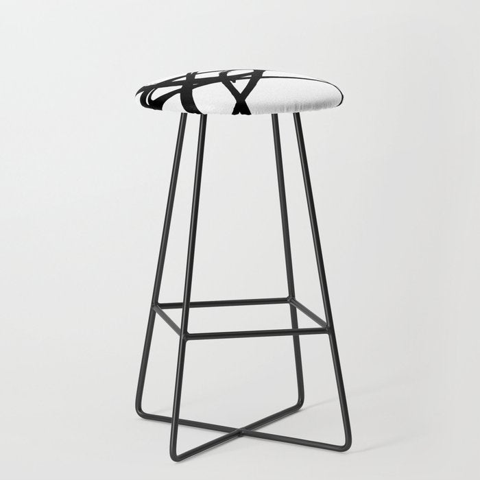 Astral Orbit White Background Stool Gallery Image 1