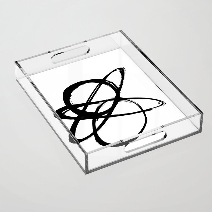 Astral Orbit White Background Acrylic Tray Gallery Image 1