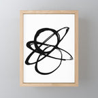 Astral Orbit White Background Mini Art Print Gallery Image 1