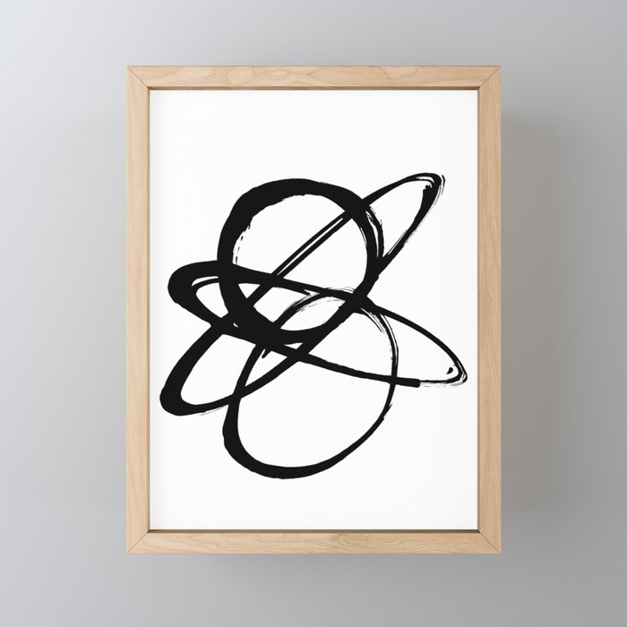 Astral Orbit White Background Mini Art Print Gallery Image 1