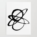 Astral Orbit White Background Poster Gallery Image 4