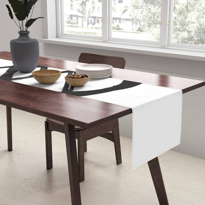 Astral Orbit White Background Table Runner Gallery Image 2