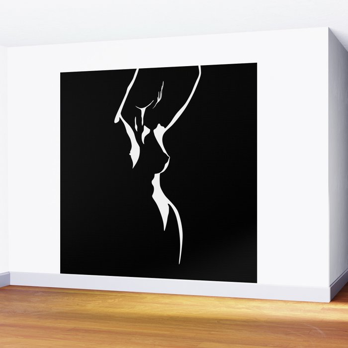 Nude Shadow Wall Mural Gallery Image 2