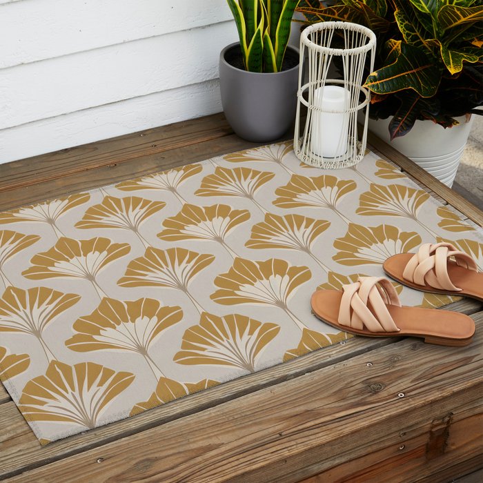 Golden Age Leaves Outdoor Rug Gallery Image 2