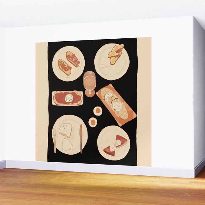 Breakfast 3 Wall Mural Gallery Image 2