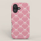 Bows & Ribbons Pattern LI 90s Bubblegum Pink iPhone Case Gallery Image 1