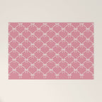 Bows & Ribbons Pattern LI 90s Bubblegum Pink Welcome Mat Gallery Image 1