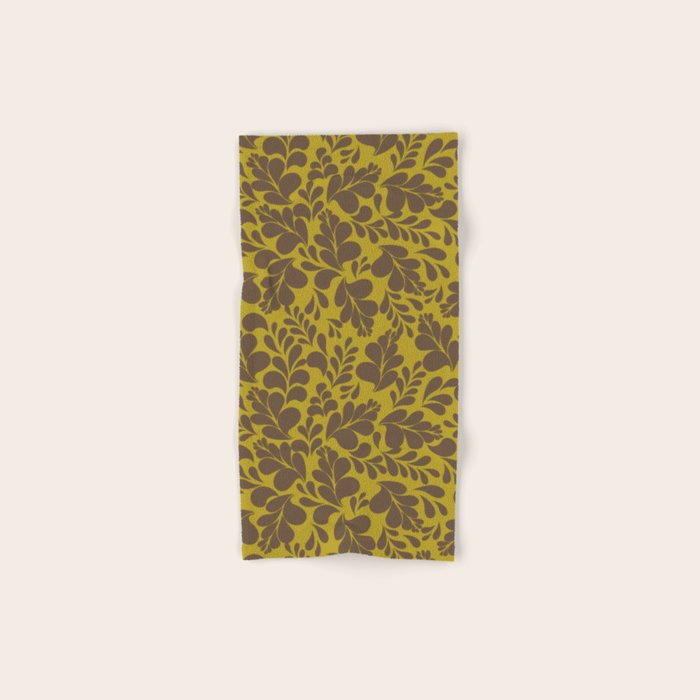 Vintage Floral Splash Pattern Bath Towel Gallery Image 1