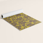 Vintage Floral Splash Pattern Yoga Mat Gallery Image 2