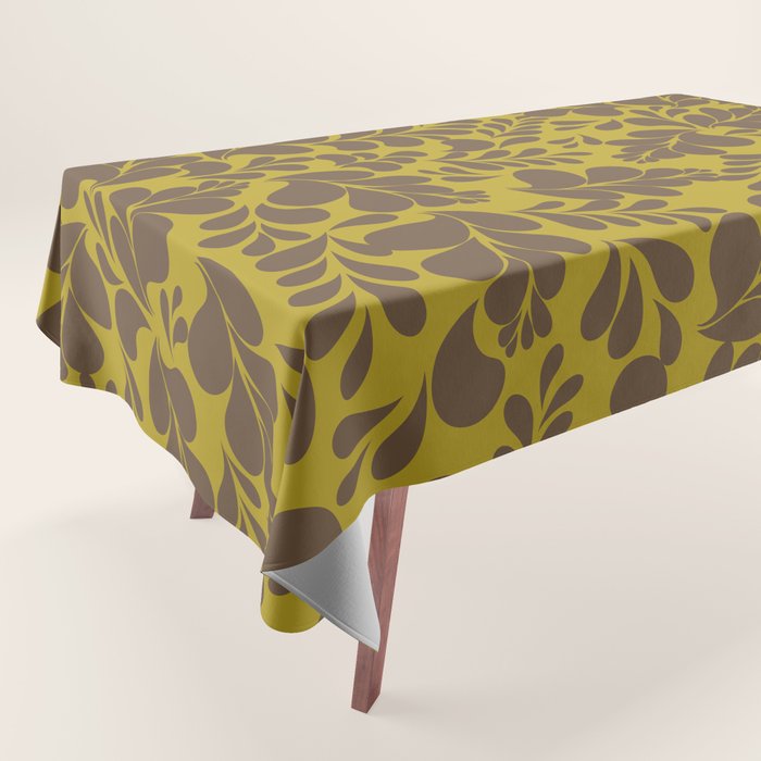 Vintage Floral Splash Pattern Tablecloth Gallery Image 1