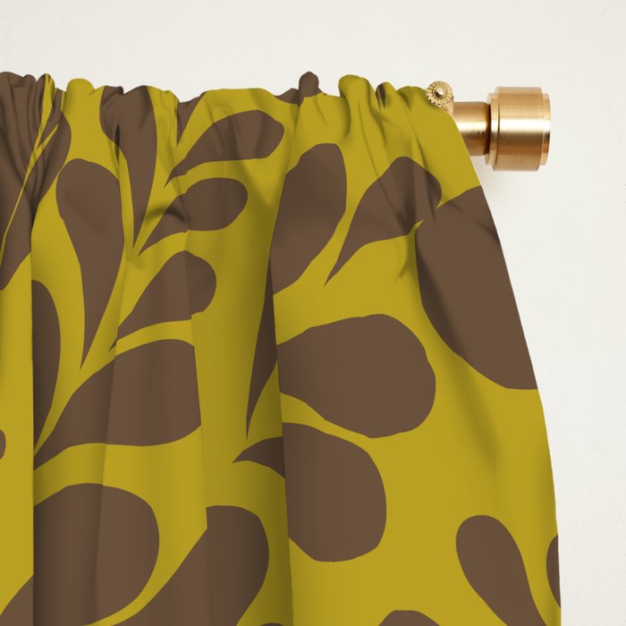 Vintage Floral Splash Pattern Window Curtain Gallery Image 2