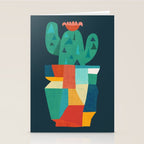 Blooming cactus in cracked pot Stationery Card Gallery Image 2