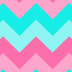 Hot Pink Turquoise Aqua Blue Chevron Zigzag Pattern Print Coffee Mug Gallery Image 2