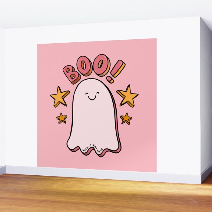 Cute Boo Wall Mural Gallery Image 2