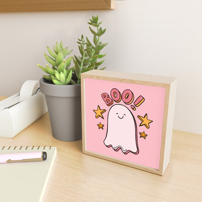 Cute Boo Mini Art Print Gallery Image 2