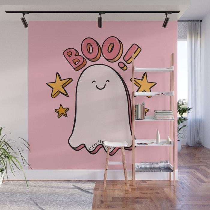Cute Boo Wall Mural Gallery Image 1