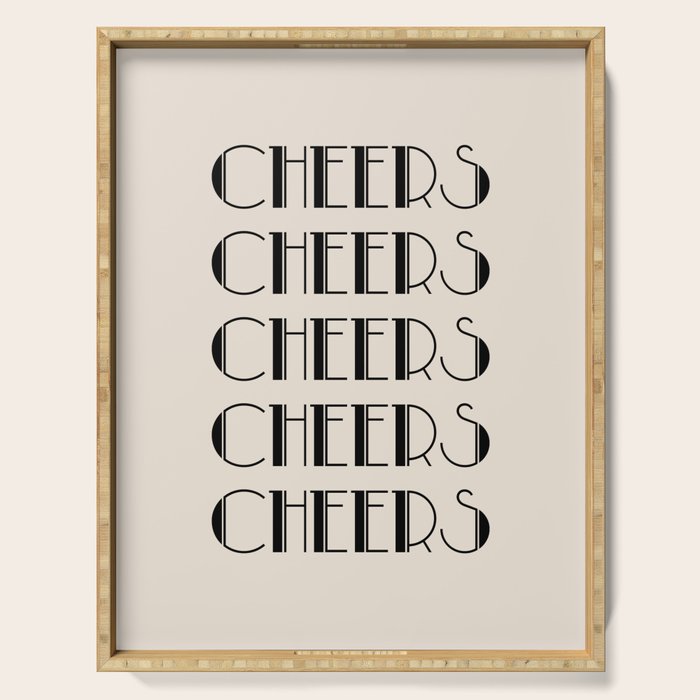 Cheers (Beige) Serving Tray Gallery Image 1