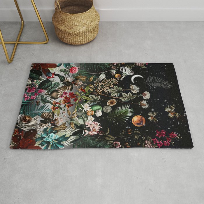Future Garden Botanical Night Rug Gallery Image 1