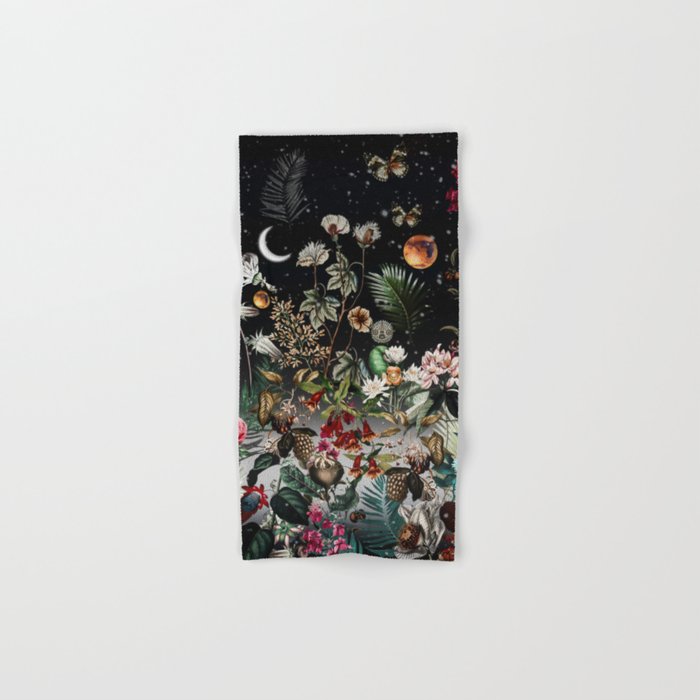 Future Garden Botanical Night Bath Towel Gallery Image 1