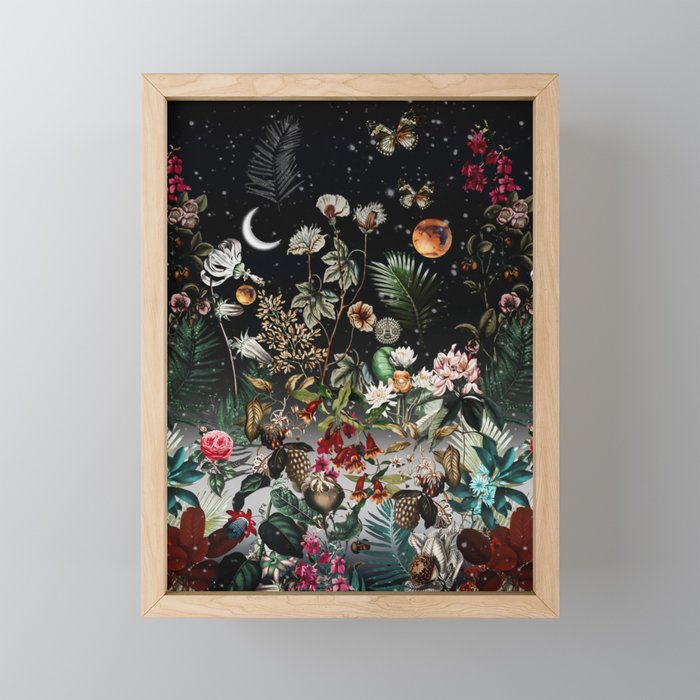 Future Garden Botanical Night Mini Art Print Gallery Image 1