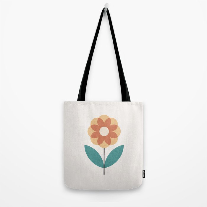 Retro Flower 2-1 Tote Bag Gallery Image 2