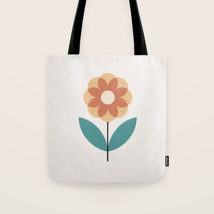 Retro Flower 2-1 Tote Bag Gallery Image 1