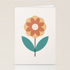 Retro Flower 2-1 Stationery Card Gallery Image 2