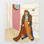 Butterfly and the Girl Wall Tapestry Gallery Image 4