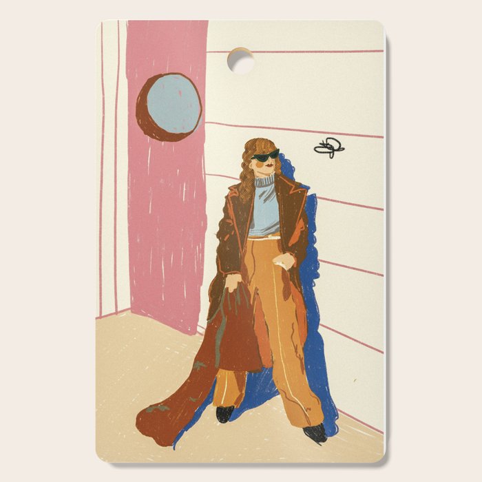 Butterfly and the Girl Cutting Board Gallery Image 1